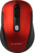 Gembird Wireless Optical Mouse <MUSW-420-1 Red> (RTL) USB 4btn+Roll