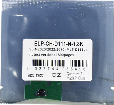 Чип ELP-CH-D111-N-1.8k для Samsung SL-M2020/2022/2070 (MLT-D111L) (последняя версия) 1.8K