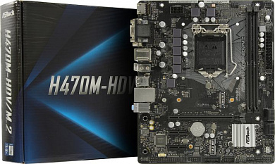 ASRock H470M-HDV/M.2 (RTL) LGA1200 <H470> PCI-E Dsub+DVI+HDMI GbLAN SATA MicroATX 2DDR4