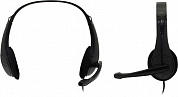Наушники с микрофоном OKLICK HS-M150 <Black> (шнур 2.2м) <428963>