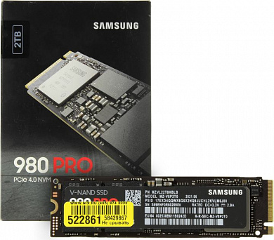 SSD 2 Tb M.2 2280 M Samsung 980 PRO Series <MZ-V8P2T0B(W/AM)>(RTL)