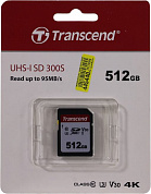 Transcend <TS512GSDC300S> SDXC Memory Card 512Gb UHS-I U3 V30