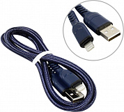 Hoco X59 Blue <744883> Кабель USB AM-->Lightning 1м