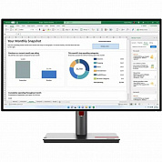 ЖК монитор LENOVO P27H-30/27" Cенсорный экран нет/IPS/2560x1440 16:9/350/1000:1/10.3 кг 63A1GAT1EU