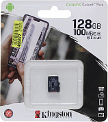 Kingston <SDCS2/128GBSP> microSDXC Memory Card 128Gb A1 UHS-I U1