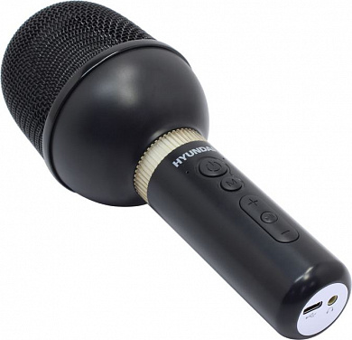Hyundai <H-MIC101 Black> Беспроводной микрофон (Bluetooth 5.3)