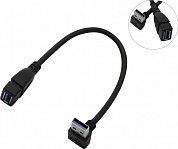 KS-is <KS-401> Кабель-переходник USB 3.0 AM --> AF, вертикальный Г-образный коннектор
