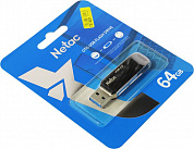 Netac <NT03US11C-064G-32BK> USB3.2/USB-C Flash Drive 64Gb (RTL)