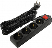 Сетевой фильтр 5bites <SP4B-250> Black <5м> ( 4 розетки )