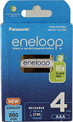 Аккумулятор Panasonic BK-4MCDE/4BE (1.2V, 800mAh) NiMH, Size "AAA" <уп. 4 шт>