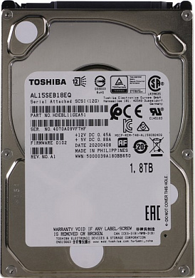 HDD 1.8 Tb SAS 12Gb/s Toshiba <AL15SEB18EQ> 2.5" 10500rpm 128Mb