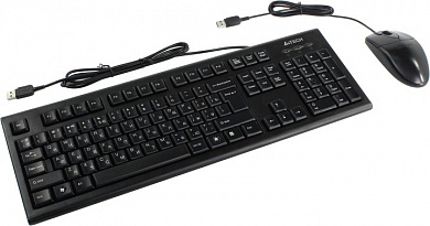 A4Tech ComfortKey Desktop <KR-8520D> (Кл-ра USB, +Мышь, 4кн, Roll, USB)