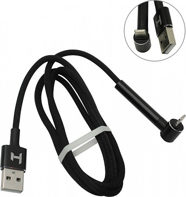 HARPER <STCH-590 Black> Кабель USB AM-->Lightning Г-образный 1м
