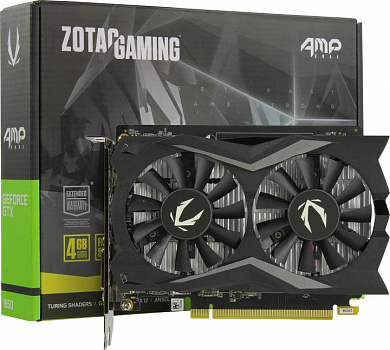 4Gb <PCI-E> GDDR6 ZOTAC <GeForce GTX1650 AMP! Core> (RTL) DVI+HDMI+DP <ZT-T16520J-10L>