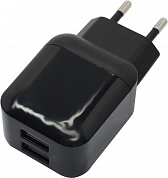 Defender EPA-13 Black <83840> Зарядное устройство USB (Вых. DC5V, 10.5W, 2xUSB)