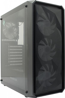 Miditower Powercase Mistral Edge <CMIEB-L4> ATX, без БП, с окном