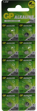 GP 177/LR626-10 (щелочной (alkaline), 1.5V) <уп. 10 шт>