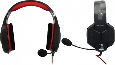 Наушники с микрофоном SmartBuy RUSH TAIPAN SBHG-3200 (USB, шнур 2.5м, с регулятором громкости)