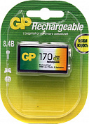 Аккумулятор GP 17R8H-U1 (8.4V, 170mAh) NiMh,  типа "Крона"