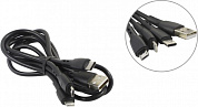 BOROFONE BX71 Black <384543> Кабель USB AM --> micro-B/USB-C/Lightning 1м