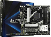 ASRock A520M PRO4 (RTL) AM4 <A520> PCI-E Dsub+HDMI+DP GbLAN SATA MicroATX 4DDR4