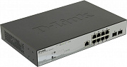 D-Link <DGS-1210-10P/ME  /A1A> Управляемый коммутатор (8UTP 1000Mbps PoE +2 SFP)
