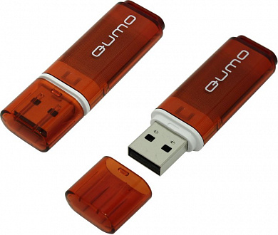 Qumo Optiva <QM16GUD-OP1-Red> USB2.0 Flash Drive 16Gb (RTL)
