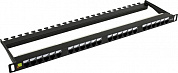 Patch Panel 19" 0.5U UTP 24 port кат 5e Lanmaster <LAN-PPC24U5E>