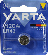 VARTA V12GA/LR43 (alkaline, 1.5V)