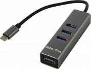 Telecom <TA310C> USB3.0 Hub  4 port, подкл. USB-C