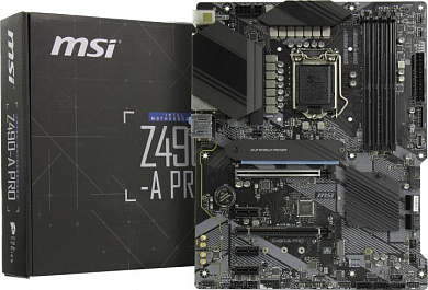 MSI Z490-A PRO (RTL) LGA1200 <Z490> 2xPCI-E HDMI+DP 2.5GbLAN SATA ATX 4DDR4