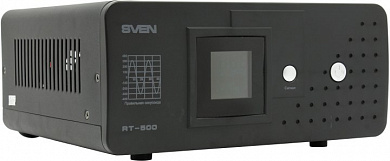 UPS 500VA SVEN <RT-500 Black> LCD, 1 евро розетка, без АКБ
