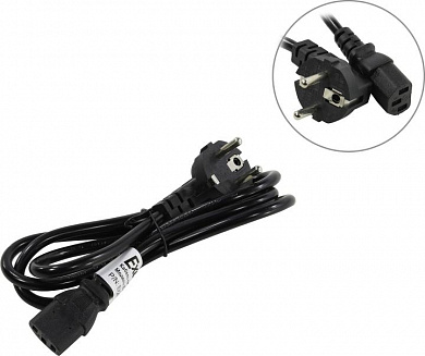 ExeGate <EX264333RUS> Кабель компьютер - розетка 220V 1.2м Европейский стандарт