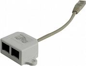 5bites <LY-SB(0)26B-A> Модуль RJ45M-->2xRJ45F Кат. 5e