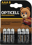 OPTICELL PROFESSIONAL MN2400-6 (LR03) Size AAA, 1.5V, щелочной (alkaline) <уп. 6 шт>