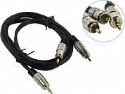 Rexant <17-4222> Кабель Jack3.5-M --> 2RCA-M 1.5м