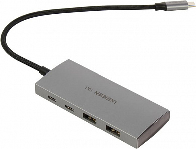 UGREEN <30758> 2xUSB3.2+2xUSB-C, подкл. USB-C
