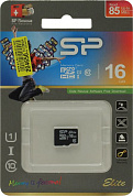Silicon Power <SP016GBSTHBU1V10> microSDHC Memory Card 16Gb Class10