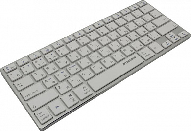 Клавиатура JETACCESS Slim Line K2 BT Silver <Bluetooth> 78КЛ, беспроводная
