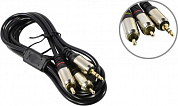 Cablexpert <CCAB-02-35M2RM-1.5MB> Кабель Jack3.5-M --> 2RCA-M 1.5м