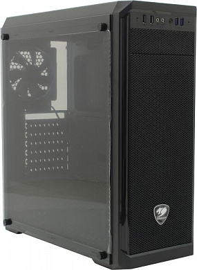 Miditower Cougar <MX330-G>  Black ATX, с окном