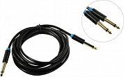 Vention <BAABI> Кабель Jack6.3-M --> Jack6.3-M 3м