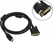 VCOM <CG484GD-1.8m> Кабель HDMI to DVI-D (19M -25M) 1.8м 2 фильтра