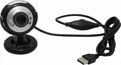 Defender C-110 (USB2.0, 640x480, микрофон, подсветка) <63110>