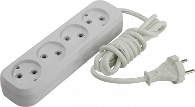 Удлинитель Smartbuy SBE-10-4-02-N White <2м> (4 розетки)
