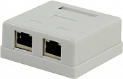 5bites <LY-SB11> Розетка внешняя двойная (экран.) RJ-45кат.5e
