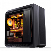 JONSBO D500 Black без БП, боковая панель из стекла, ARGB LED-strips, mini-ITX, micro-ATX, ATX, EATX, черный