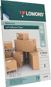 LOMOND 2100245 (A4, 50 листов, 5 частей, 70 г/м2) бумага универсальная для этикеток