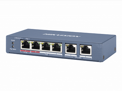 Коммутатор Hikvision DS-3E0106HP-E
