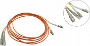 Hyperline <FC-D2-50-LC/PR-SC/PR-H-3M-LSZH-OR> Patch cord ВО, LC-SC, Duplex, LSZH, MM 50/125   3м